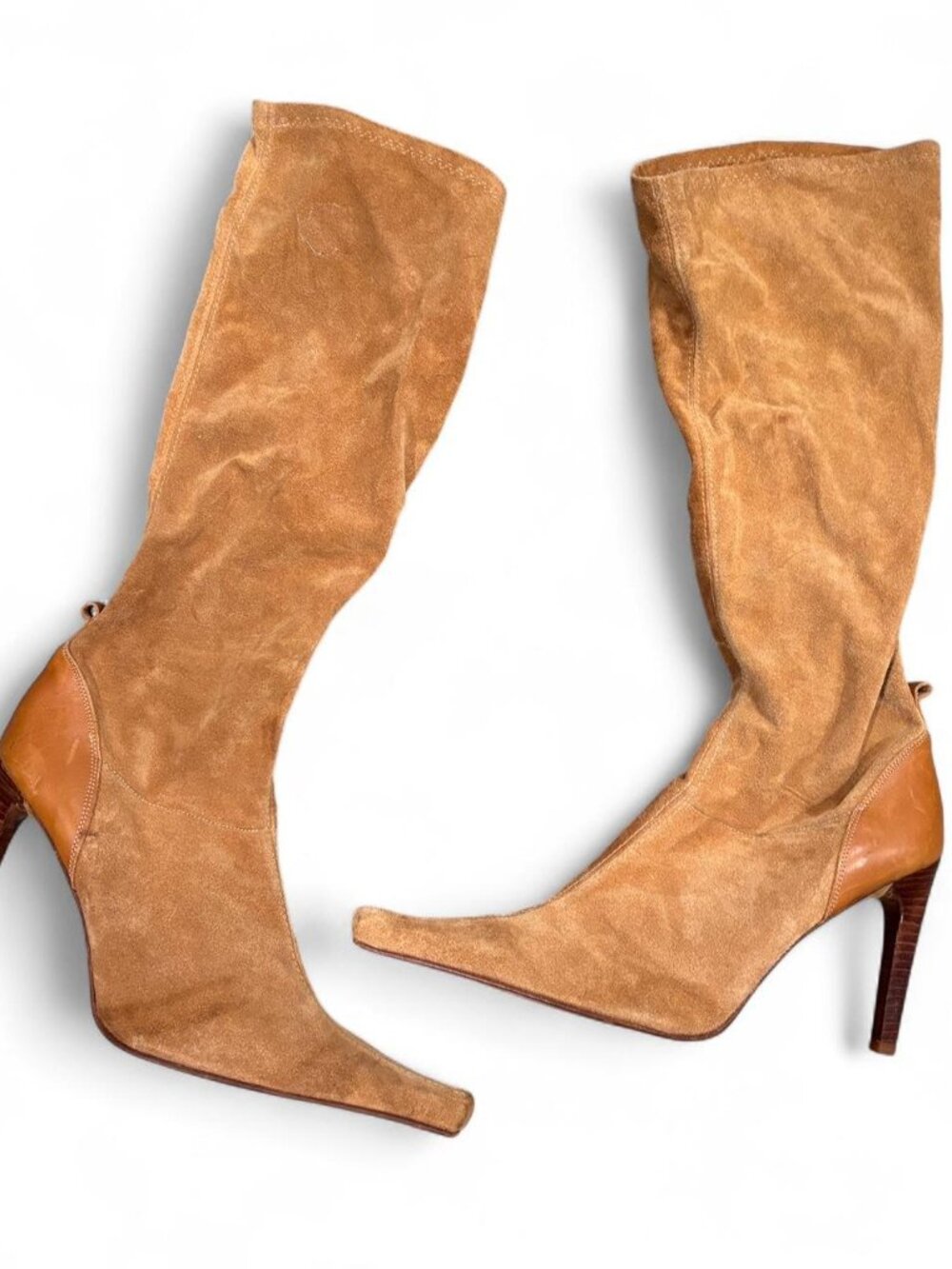 Vintage David Aaron Suede Heeled Boots 👢